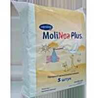 Одноразовые пеленки детские 60 x 60 Molinea Plus 5 шт., Hartmann (Германия)