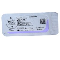 Викрил 0 колючая модифицированная Taper Point 36 мм, 1/2 окружности, 75 см Ethicon
