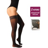 Панчохи компресійні Veinax Microtrans мікрофібра 822R-BK клас-2, довжина середня (Франція)