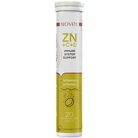 Вітаміни Novel Immune System Support Vitamin C+Zinc+D таблетки шипучі №20