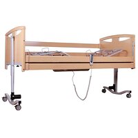 Акционный комплект! Кровать деревянная с электромотором "French Bed" с поручнями и гусаком + матрас OSD-MAT-88x8x194 + прикроватный столик на колесах OSD-1700С №2