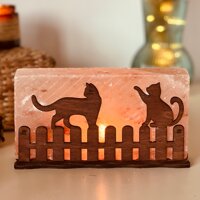 Соляний світильник Saltlamp &laquo;Коти на паркані&raquo; 2 кг