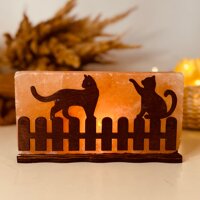 Соляний світильник Saltlamp &laquo;Коти на паркані&raquo; 2 кг №2
