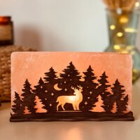 Соляний світильник Saltlamp &laquo;Олень в ялинках&raquo; вага: 2кг