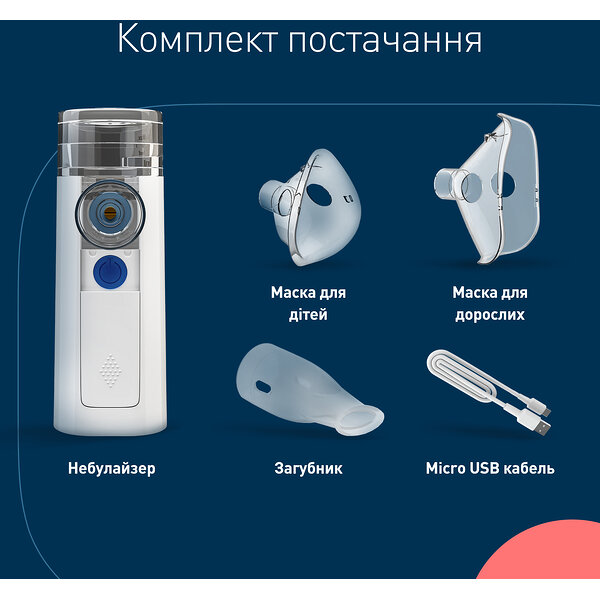 Меш-небулайзер/інгалятор Mini Air 360+ Omron (Китай)