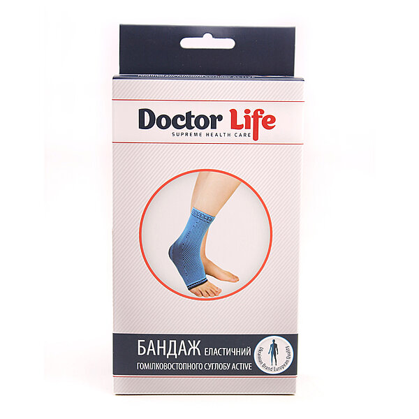 Характеристики Еластичний бандаж гомілковостопного суглоба Doctor Life Active А9-036 (Україна)