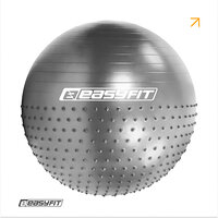 85 фитбол см EasyFit Hybrid серый (фитбол полумассажный) S122-2071