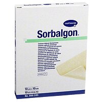 Пов'язка з волокон кальцію - альгінату Sorbalgon 10 * 10 см , Hartmann ( Німеччина )