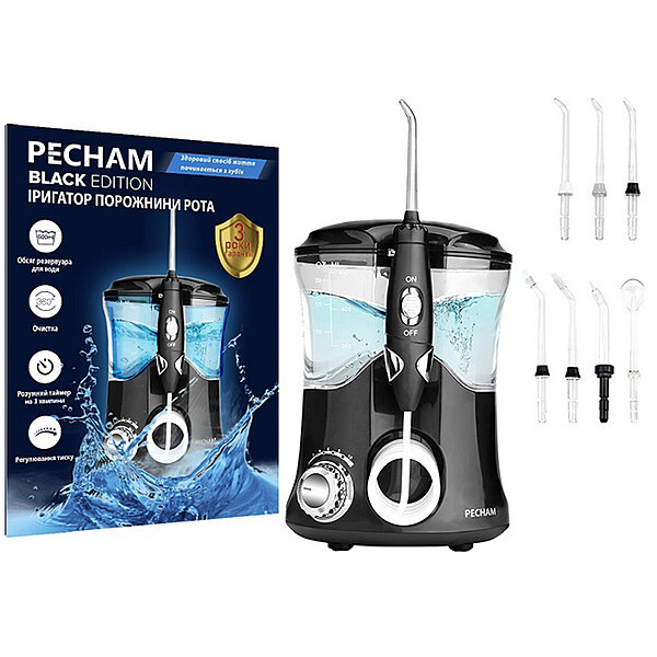 Характеристики Іригатор Professional PECHAM black (Україна)