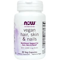Now Foods Vegan Hair, Skin & Nails краса та здоров'я 30 капсул