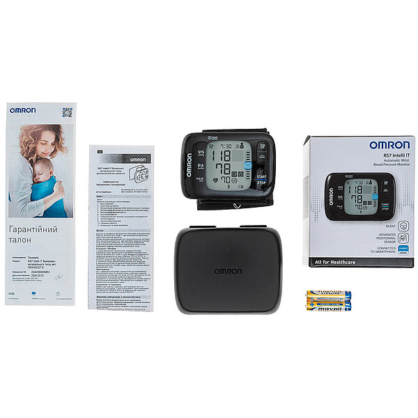 Тонометр на зап'ясток Omron RS7 Intelli IT, манжета 13,5-21,5 см (Японія)