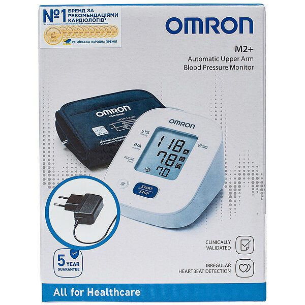 Тонометр OMRON M2+ з адаптером HHP-CM01