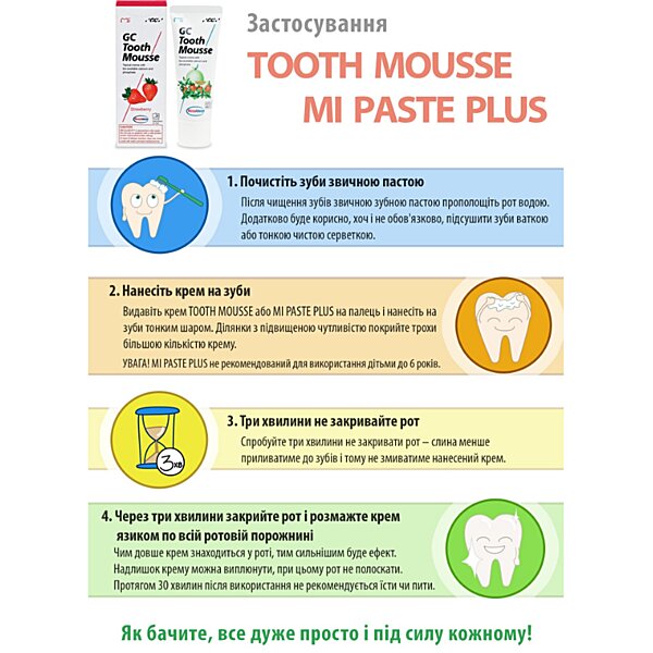 Купить Тус Мусс Melon (GC Tooth Mousse) гель для реминерализации зубов, дыня, 35 мл (Япония)