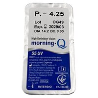 Месячные контактные линзы Morning Q 55UV, (уп. 6 шт.), Interojo (Южная Корея) №2
