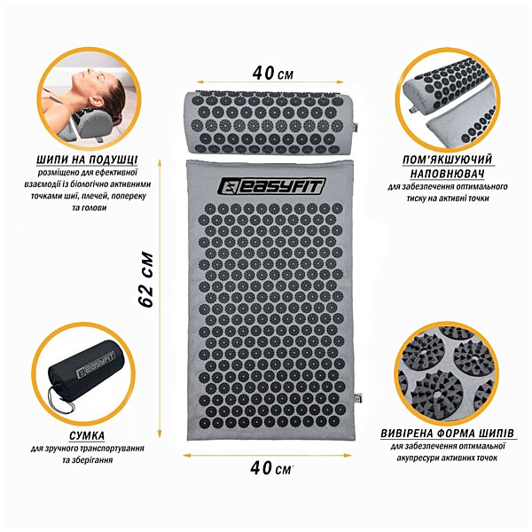 Купити Аплікатор Кузнєцова Easyfit (килимок з подушкою) (Україна)