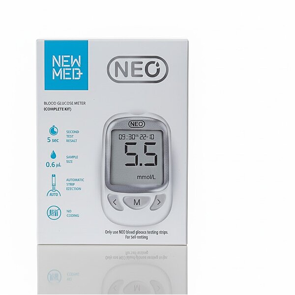 Купити Глюкометр NewMed NEO + 10 тест-смужок (Австрія)
