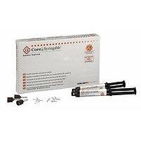 B.J.M. Laboratories Q - CORE White ( Бі Джі М Лабораторіс Кью -Кор Вайт ) Композит подвійного твердіння для кукси White, набір : 2 шприца х 5 мл , насадки