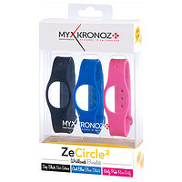 Ремешки для фитнес-браслета ZeCirlce2 3 цвета Black/Blue/Pink MyKronoz №2