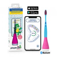 Інтерактивна насадка Playbrush Smart Pink + зубна щітка №2