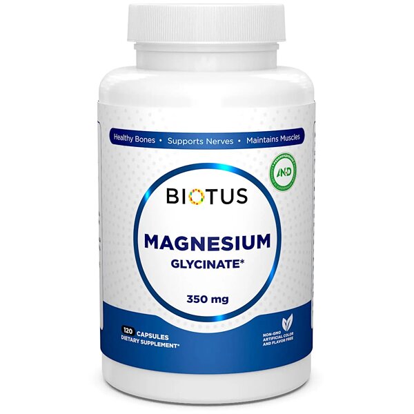 Магній гліцинат Biotus Magnesium Glycinate 350 мг, 120 капсул