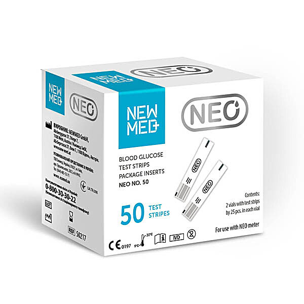 Тест-смужки NEO 50 шт. NewMed (Австрія)