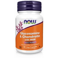 Глюкозамін, хондроїтин з ЧСЧ здоров'я суглобів №30 капсули Now Foods