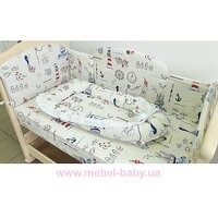 Позиционер (гнездышко для новорожденных) Паруса 80х50 Lux baby №2