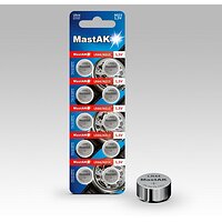 Батарейки тип AG13 / LR44 MastAK для підсилювачів слуху 10 шт №2