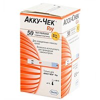 Тест-полоски Accu-chek Go Glucose, 50 шт.