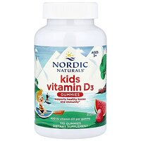 ВІТАМІН D3 для дітей від 3-х років, Kids Vitamin D3 Gummies, Nordic Naturals, зі смаком кавуна, 10 мкг (400 МО), 120 жувальних цукерок S125-NOR-31151 №2