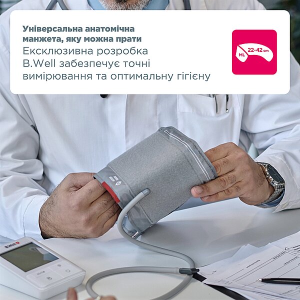 Автоматический тонометр B.Well MED-51 без адаптера (Швейцария)