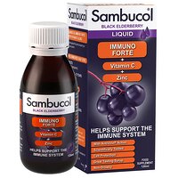 Sambucol Immuno Forte Liquid 120 мл. (Самбукол сироп для взрослых и детей)