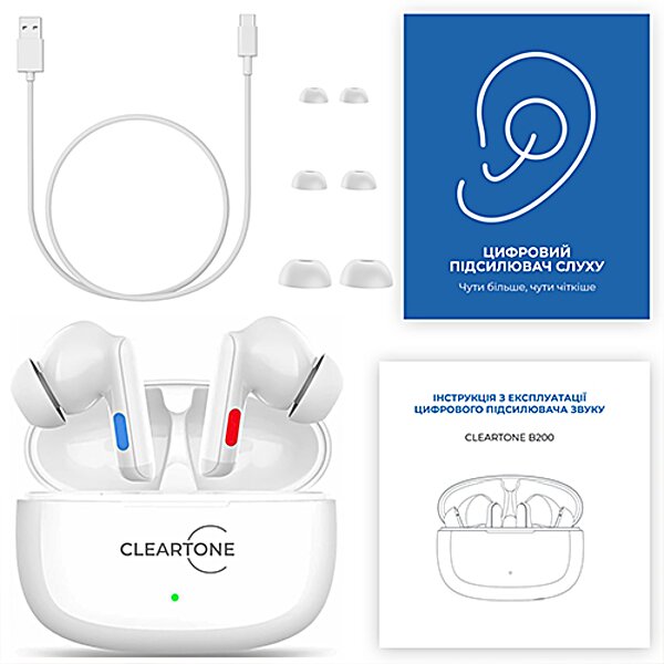 Внутриушный цифровой слуховой аппарат Cleartone B200 TWS