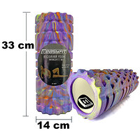 Ролик массажный EasyFit Grid Roller 33 см v.1.1 Multi Фиолетовый S122-1170