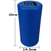 Ролик массажный EasyFit Foam Roller 30 см Синий S122-1180 №2