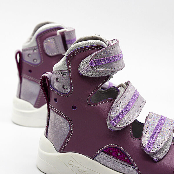 Фото Босоножки детские Ortofoot 121 AP Violet (стелька ОП-1 "горбик") р. 21 (Украина)