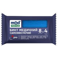 Когезивний еластичний самофіксуючий бинт, 8смх4м MedTextile (Україна) №2
