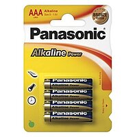 Батарейки Panasonic ALKALINE POWER AAA (LR03) 4 шт./уп.