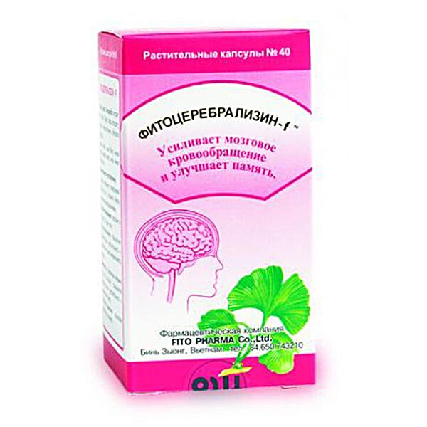 Fito Pharma ( Фіто Фарма) Фітоцеребралізін - F № 40
