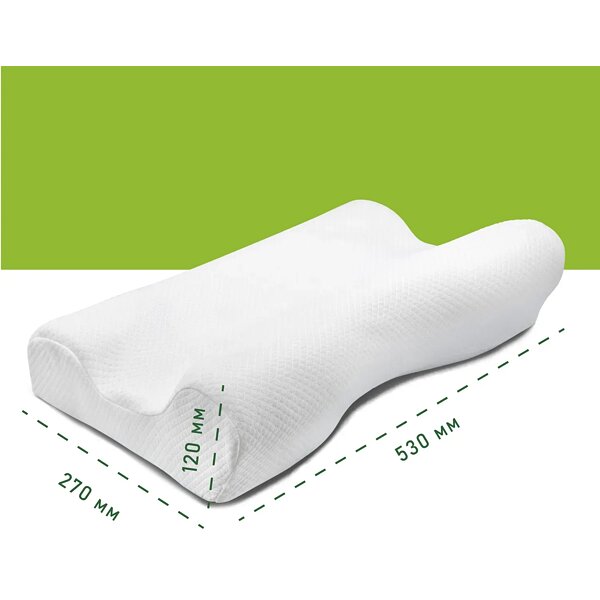 Подушка для сна ортопедическая Elite Decor Comfort Night PMF 009 53х37х12 см (Украина)