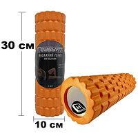 Роллер массажный EasyFit Grid Roller Mini 30 см оранжевый S122-1442