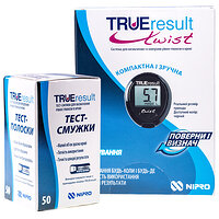 Глюкометр TRUEresult с тест-полосками №50 в наборе! Nipro