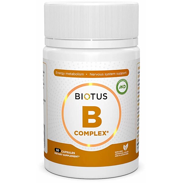 B-комплекс, B-complex, Biotus, 50 капсул (Україна)