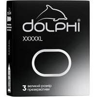 Презервативы увеличенного размера Dolphi XXXXXL, 3 шт (Украина)
