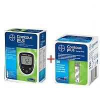 Глюкометр CONTOUR&reg; PLUS + Тест - смужки CONTOUR&reg; PLUS №50 Обмінний !