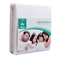 Наматрасник непромокаемый Delight натяжной с бортом на резинке по всему периметру 90X200 UTEK