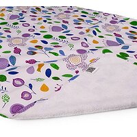 Пеленка двусторонняя непромокаемая Eco Cotton р.50х70 см. Фуксия, цветы Эко Пупс