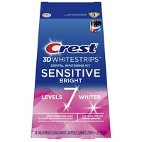Отбеливающие полоски для чувствительных зубов Crest 3D Whitestrips Sensitive Bright 14 пар