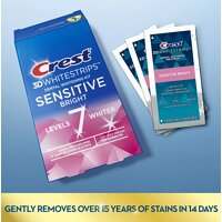Отбеливающие полоски для чувствительных зубов Crest 3D Whitestrips Sensitive Bright 14 пар №2