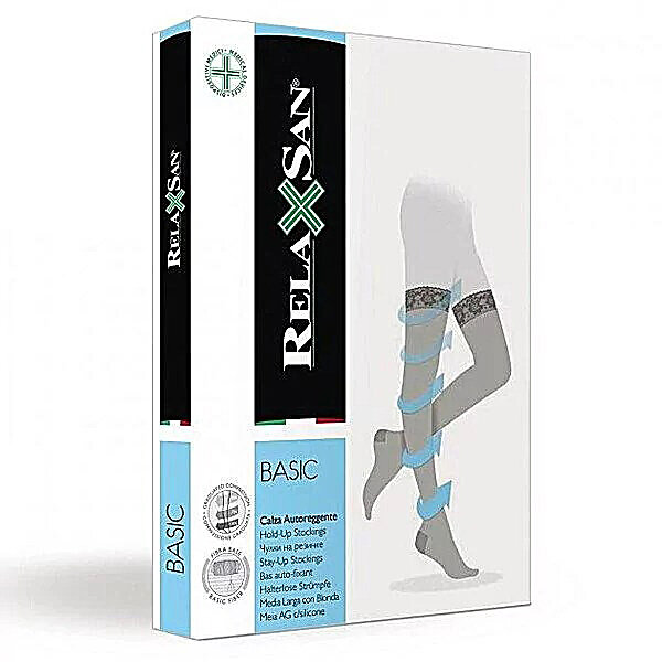 Компресійні панчохи Relaxsan Basic 870А з відкритим носком 1 клас